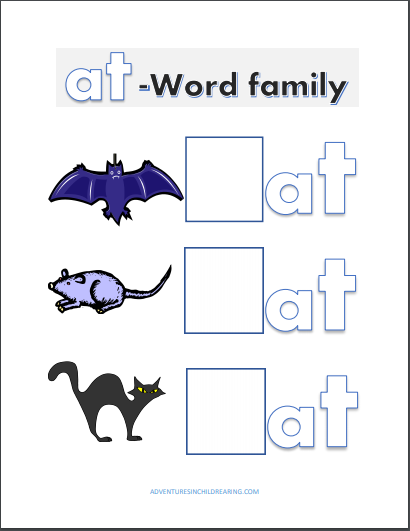 Printable at Word Family