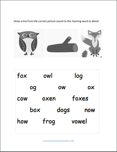Beginning Sounds Dyslexia Worksheets