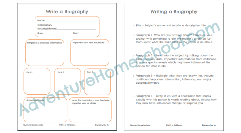 How to write a biography